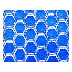 Hexagon Windows Double Sided Flano Blanket (large)  by essentialimage365