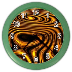 Wave Abstract Lines Color Wall Clock by Dutashop