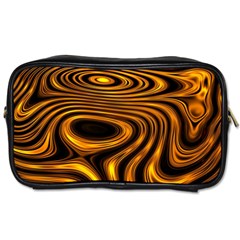 Wave Abstract Lines Toiletries Bag (two Sides) by Dutashop