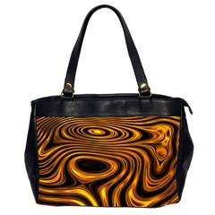 Wave Abstract Lines Oversize Office Handbag (2 Sides) by Dutashop