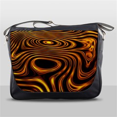 Wave Abstract Lines Messenger Bag