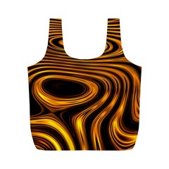 Wave Abstract Lines Full Print Recycle Bag (m) by Dutashop