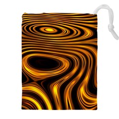 Wave Abstract Lines Drawstring Pouch (4xl) by Dutashop