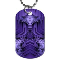 Mandala Neon Dog Tag (two Sides) by Dutashop