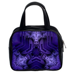 Mandala Neon Classic Handbag (two Sides) by Dutashop