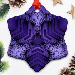 Mandala Neon Snowflake Ornament (two Sides) by Dutashop