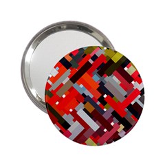 Maze Abstract Texture Rainbow 2 25  Handbag Mirrors by Dutashop