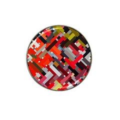 Maze Abstract Texture Rainbow Hat Clip Ball Marker (4 Pack) by Dutashop