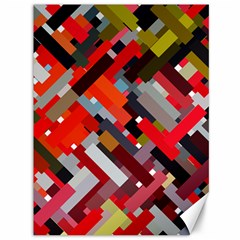 Maze Abstract Texture Rainbow Canvas 36  X 48  by Dutashop