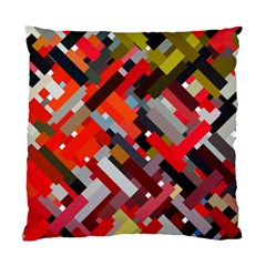 Maze Abstract Texture Rainbow Standard Cushion Case (one Side) by Dutashop