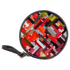 Maze Abstract Texture Rainbow Classic 20-cd Wallets by Dutashop