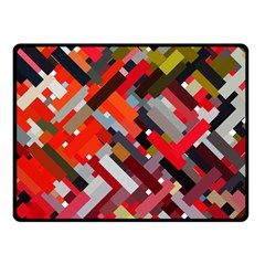 Maze Abstract Texture Rainbow Fleece Blanket (small) by Dutashop