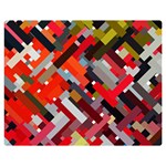 Maze Abstract Texture Rainbow Double Sided Flano Blanket (Medium)  60 x50  Blanket Front