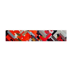 Maze Abstract Texture Rainbow Flano Scarf (mini) by Dutashop