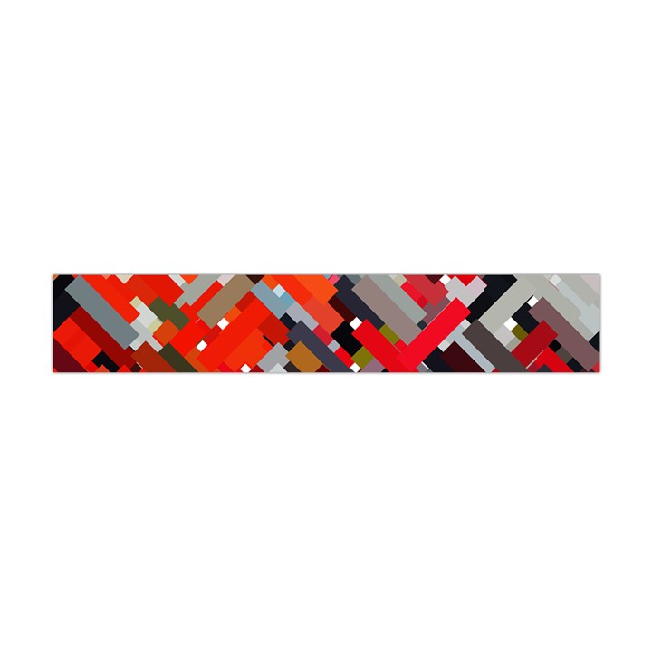 Maze Abstract Texture Rainbow Flano Scarf (Mini)