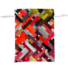 Maze Abstract Texture Rainbow  Lightweight Drawstring Pouch (xl)