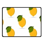 Lemon Fruit Fleece Blanket (Small) 50 x40  Blanket Front