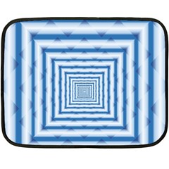 Metallic Blue Shiny Reflective Fleece Blanket (mini) by Dutashop