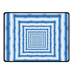 Metallic Blue Shiny Reflective Fleece Blanket (small)