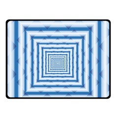 Metallic Blue Shiny Reflective Double Sided Fleece Blanket (small) 