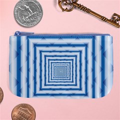 Metallic Blue Shiny Reflective Large Coin Purse