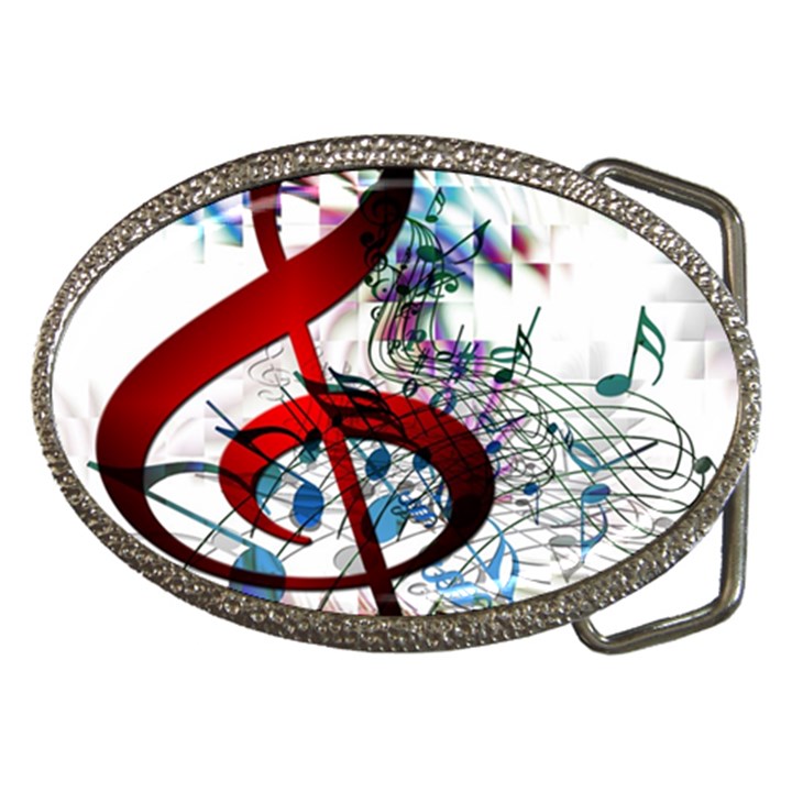 Music Treble Clef Sound Belt Buckles