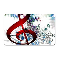 Music Treble Clef Sound Magnet (rectangular) by Dutashop