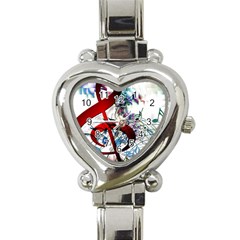 Music Treble Clef Sound Heart Italian Charm Watch