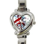 Music Treble Clef Sound Heart Italian Charm Watch Front