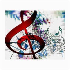 Music Treble Clef Sound Small Glasses Cloth