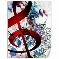 Music Treble Clef Sound Canvas 18  X 24 