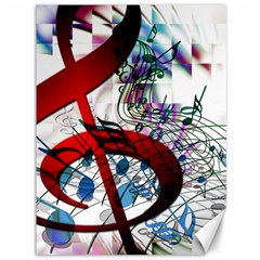 Music Treble Clef Sound Canvas 36  X 48  by Dutashop