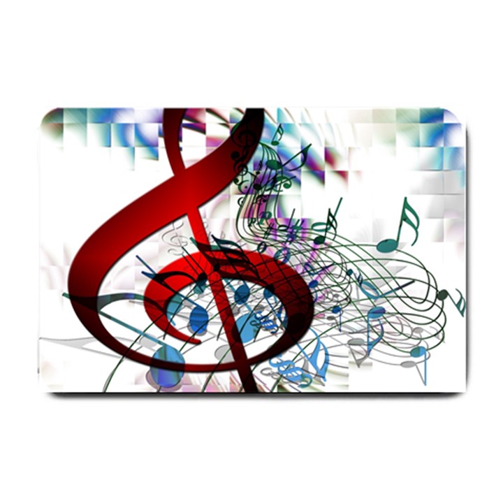 Music Treble Clef Sound Small Doormat 