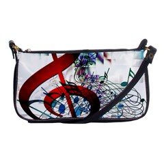 Music Treble Clef Sound Shoulder Clutch Bag by Dutashop