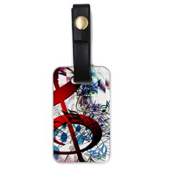 Music Treble Clef Sound Luggage Tag (one Side)