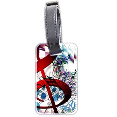 Music Treble Clef Sound Luggage Tag (two Sides)