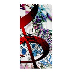 Music Treble Clef Sound Shower Curtain 36  X 72  (stall)  by Dutashop