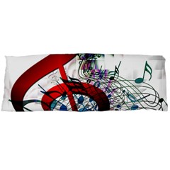 Music Treble Clef Sound Body Pillow Case (dakimakura) by Dutashop