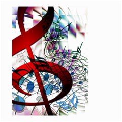 Music Treble Clef Sound Small Garden Flag (two Sides)