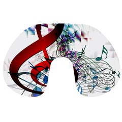 Music Treble Clef Sound Travel Neck Pillow