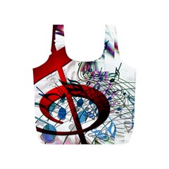 Music Treble Clef Sound Full Print Recycle Bag (s) by Dutashop