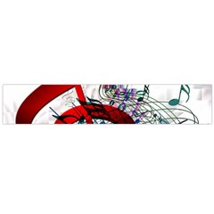 Music Treble Clef Sound Large Flano Scarf 