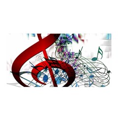 Music Treble Clef Sound Satin Wrap