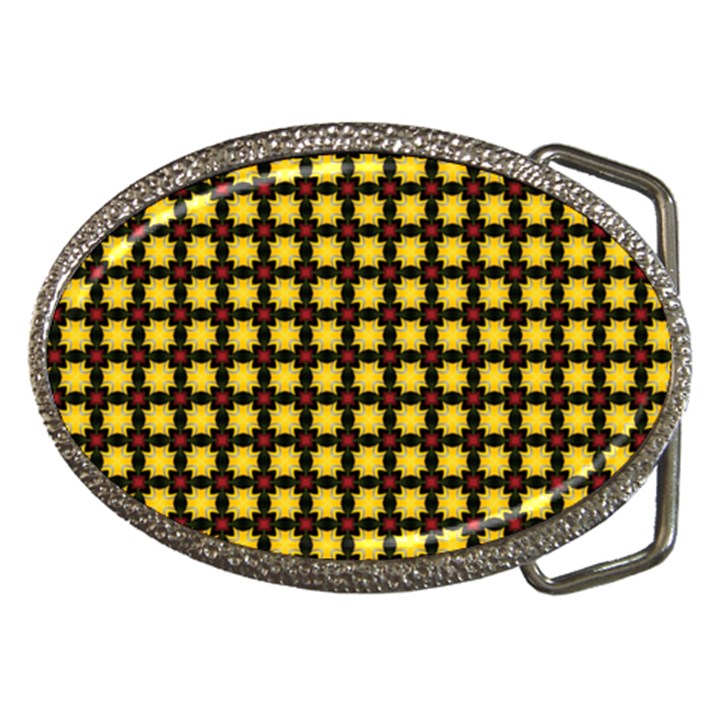 Yellow Pattern Green Belt Buckles