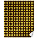 Yellow Pattern Green Canvas 11  x 14  10.95 x13.48  Canvas - 1