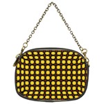 Yellow Pattern Green Chain Purse (Two Sides) Front