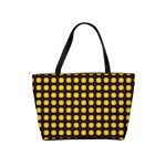 Yellow Pattern Green Classic Shoulder Handbag Back