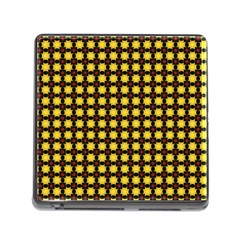 Yellow Pattern Green Memory Card Reader (square 5 Slot)