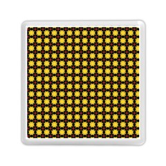 Yellow Pattern Green Memory Card Reader (square) by Dutashop