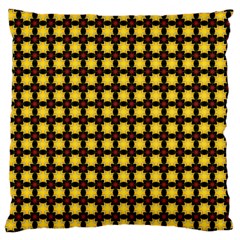 Yellow Pattern Green Large Cushion Case (one Side)